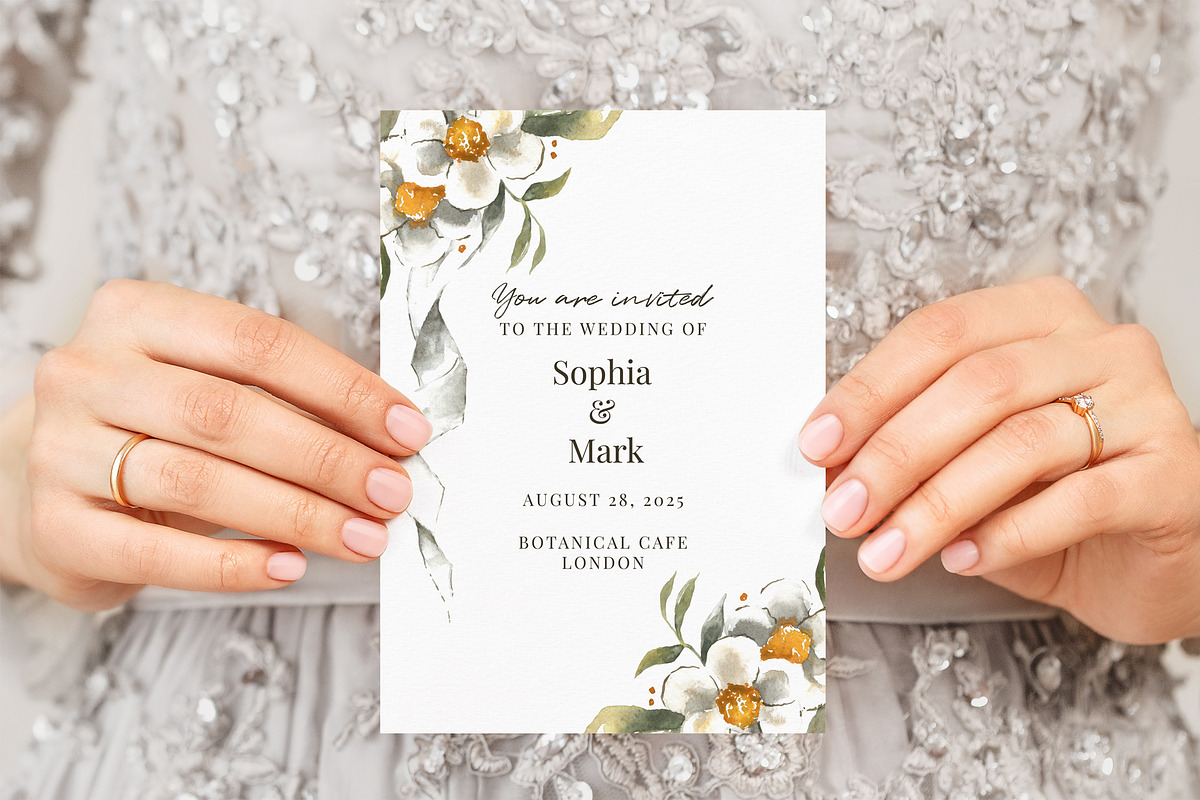 Romantic Orange Watercolor Set, a Decorative Illustration by foxsong (Photo 8 of 12)