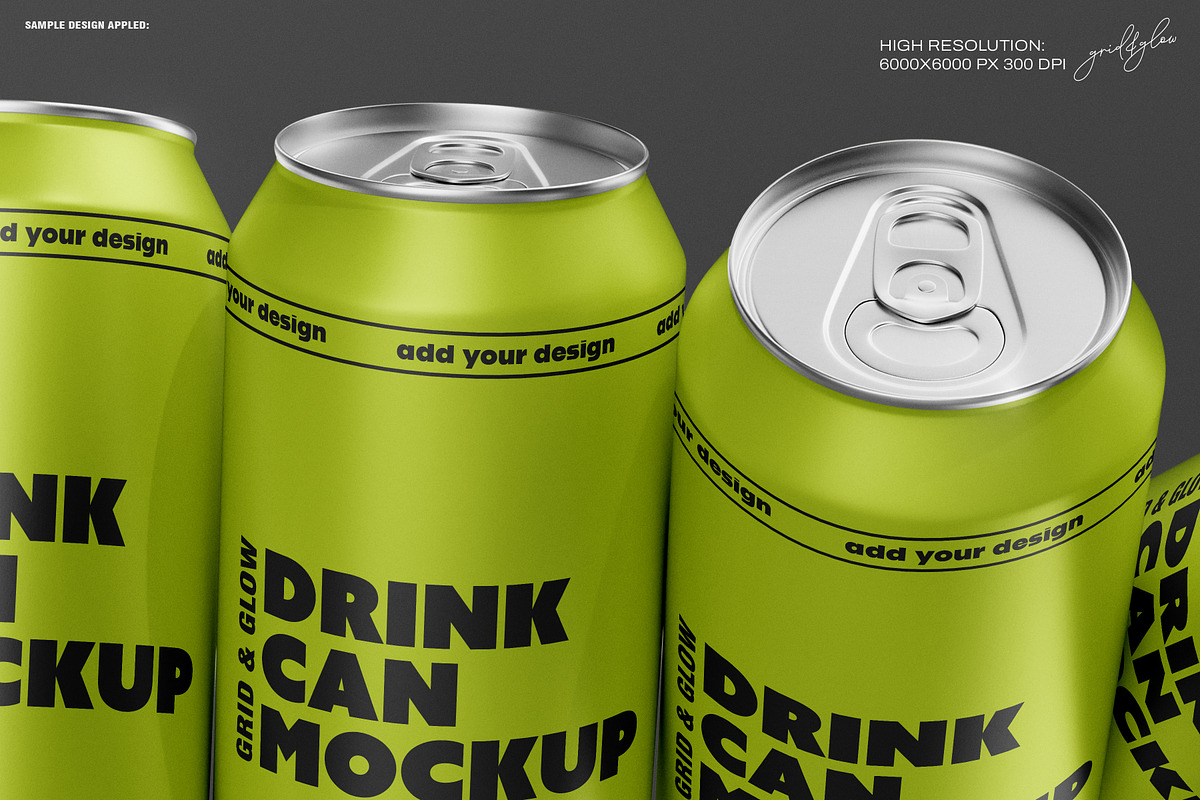 4PSD Drink Can Mockup - 16oz / 473ml, a Packaging Mockup by Grid&Glow (Photo 7 of 8)
