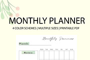 MONTHLY Planner PDF, a Stationery Template by J&T photo and design (Thumbnail 5 of 5)