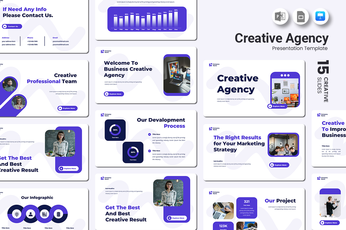 Creative Agency - Keynote Template, a Presentation Template by Iqsiart Studio (Photo 1 of 3)