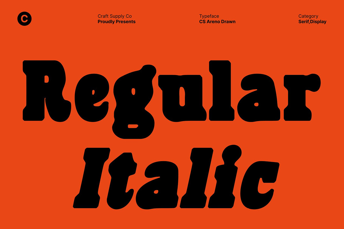 CS Areno Drawn, a Serif Font by Craft Supply Co. (Photo 2 of 8)