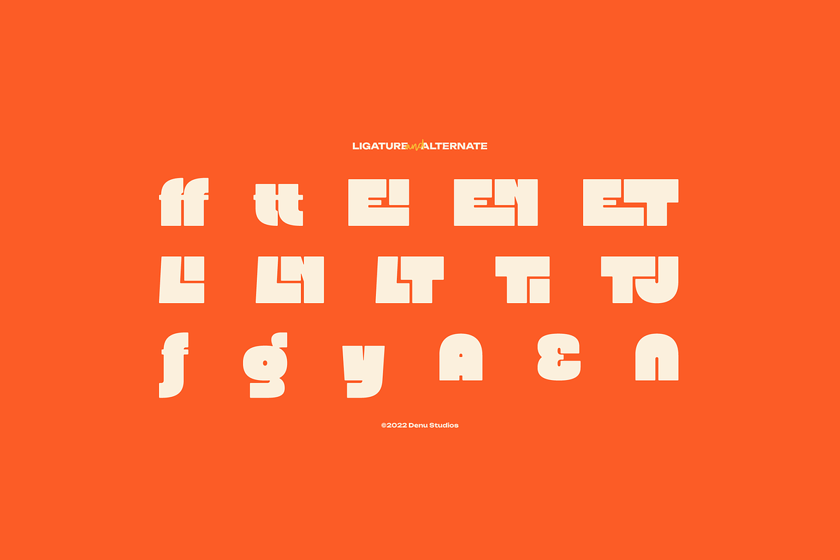 Blooby Chunky Block Sans Serif, a Sans Serif Font by Denustudios (Photo 11 of 12)