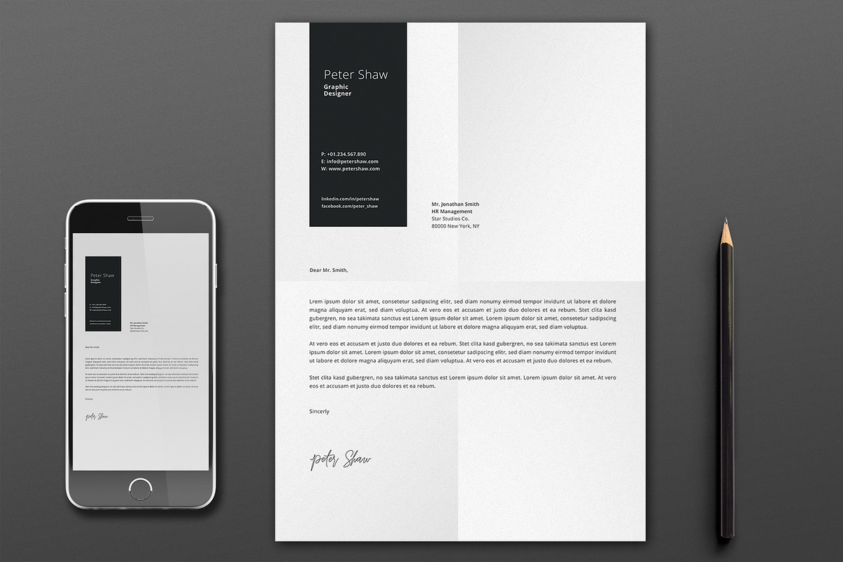 Peter Resume Template, a Resume Template by Nina Shaw (Photo 2 of 11)