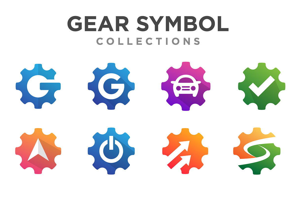 Gear Icon Collections, a Branding & Logo Template by Toko Pak Sabar