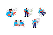 Character Business Style Vol 1, an Object Graphic by SLAB! Design (Thumbnail 2 of 3)