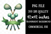 Golf Watercolor Cliparts, an Illustration by Designking (Thumbnail 4 of 4)