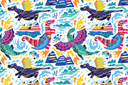 30 Fantasy Seamless Patterns, a Pattern Graphic by PenguinHouse (Thumbnail 23 of 24)
