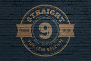 Straight View Logo Mock-ups, a Product Mockup by Cruzine (Thumbnail 1 of 5)