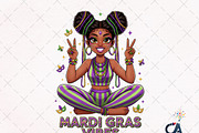 Mardi Gras Vibes PNG, an Illustration by Creative Art (Thumbnail 1 of 6)