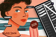 Powder Touch Procreate Texture Brush, a Brush Add-On by Spasibenko Art (Thumbnail 6 of 6)