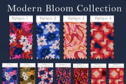 Modern Bloom Pattern Collection, a Pattern Graphic by Nora Gad (Thumbnail 3 of 31)