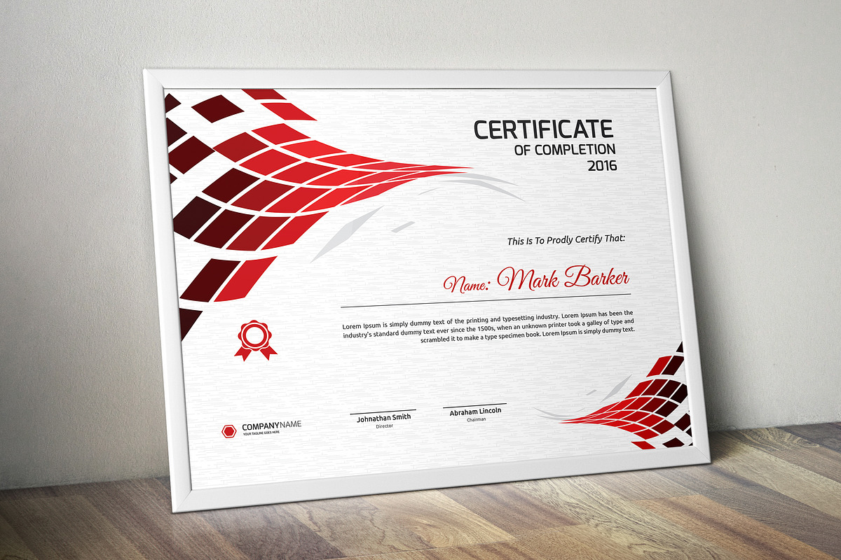 Certificate Word | PSD | AI, a Stationery Template by Curve Design (Photo 2 of 4)