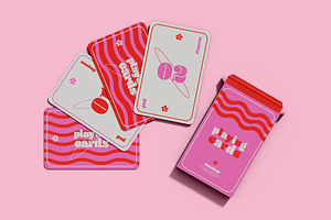 Top View of Playing Cards Mockup, an Advertising Mockup by Hubzway