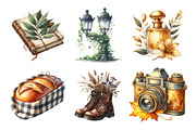 Antique Parisian Fall Clipart, an Illustration by Daily.Designs (Thumbnail 5 of 5)