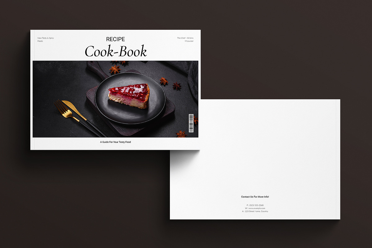Digital Cook Book Template Landscape, a Brochure Template by E-Type (Photo 7 of 7)
