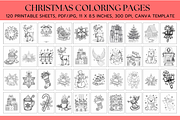 120 Christmas Coloring Pages, a Decorative Illustration by Daffodil Dream Studio (Thumbnail 3 of 4)