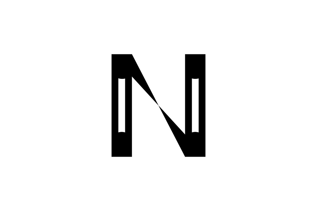 Folded Red Letter N Logo, a Branding & Logo Template by Salman Shop (Photo 2 of 3)