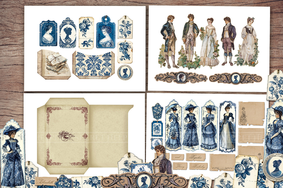 Pride and Prejudice Scrapbook Kit, a Person Illustration by Secret Helper (Photo 4 of 8)