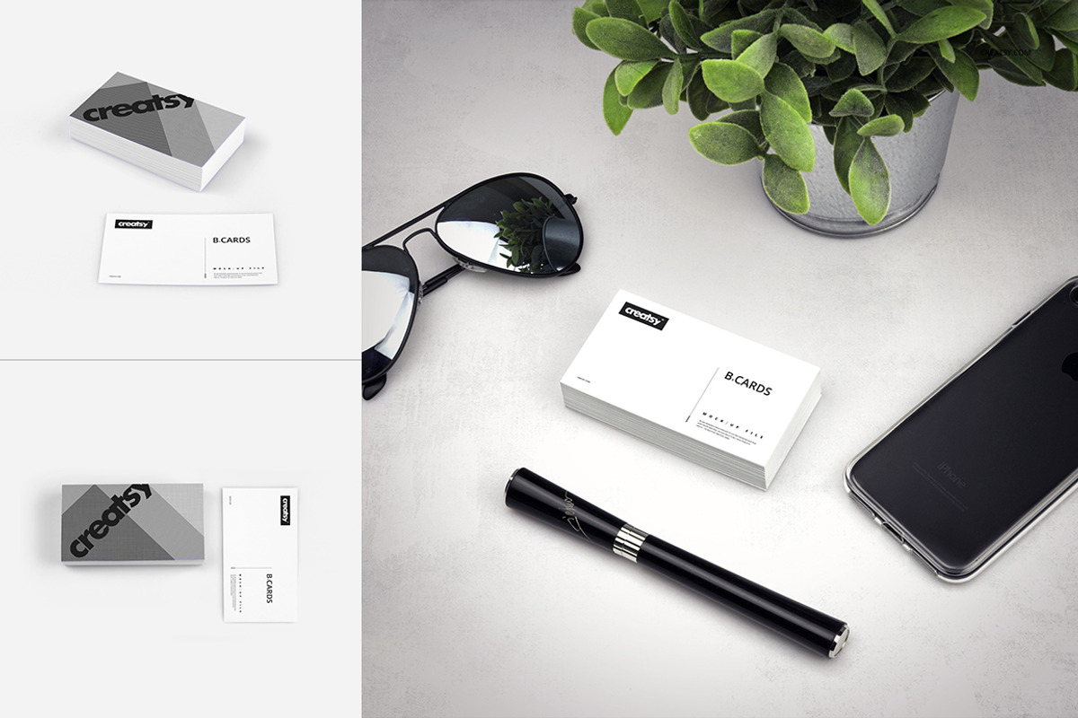 Business Cards Mockup Set, a Print Template by creatsy4 (Photo 6 of 11)