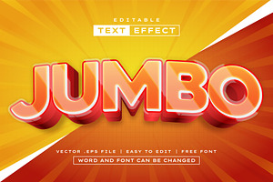 Jumbo 3D Text Effect | EPS, a Layer Style Add-On by padilah_a