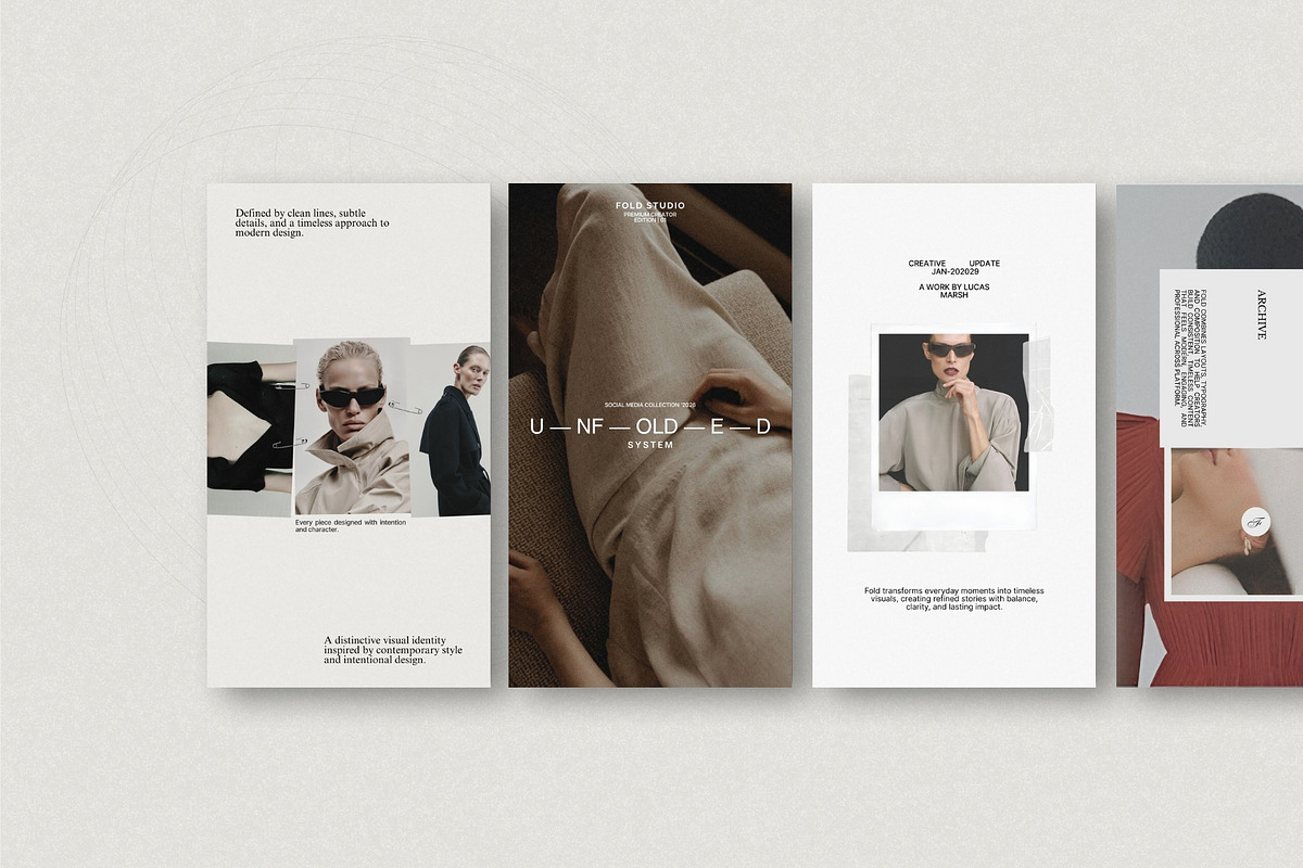 FOLD | Instagram Template (II), a Social Media Template by Pixel Grid (Photo 3 of 10)