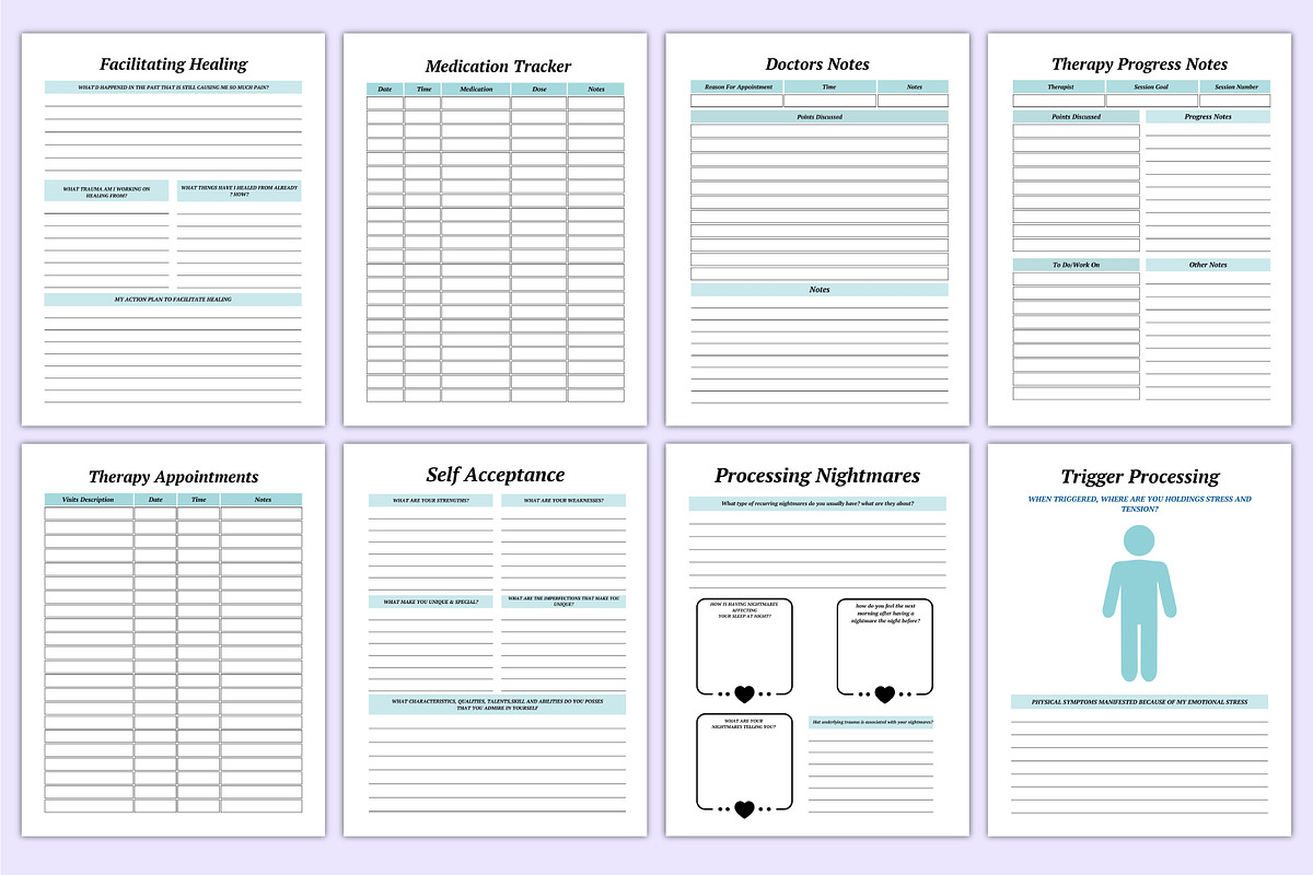 025 PTSD & Trauma Workbook Canva