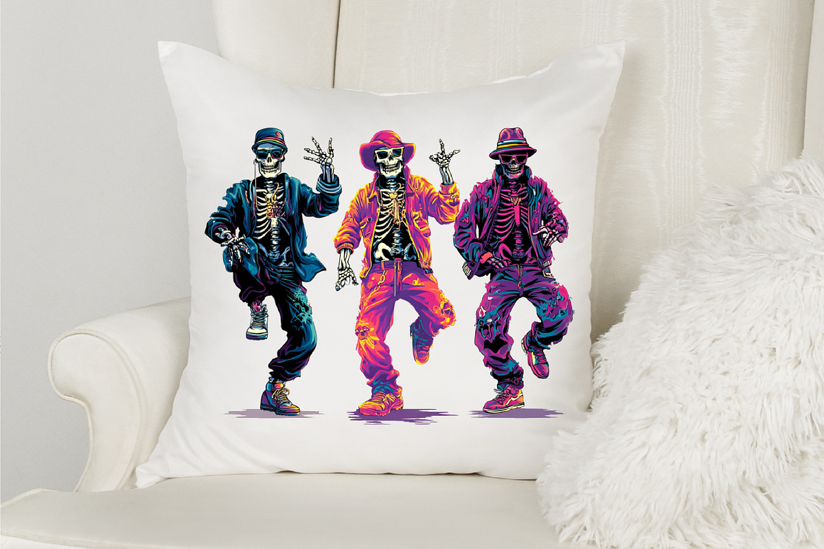 Halloween Skeleton Dance Sublimation, an Illustration by designcity5 (Photo 3 of 4)