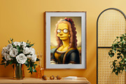 Mona Lisa as Simpson, a Person Illustration by Nomad (Thumbnail 1 of 3)