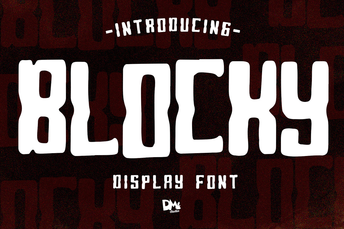 Blocky - Display Font