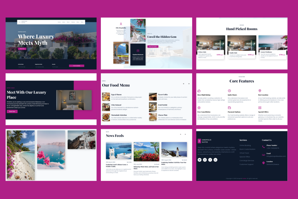 Ianopolis-Hotel Website Template, a HTML Template by NomaTemplates (Photo 2 of 8)