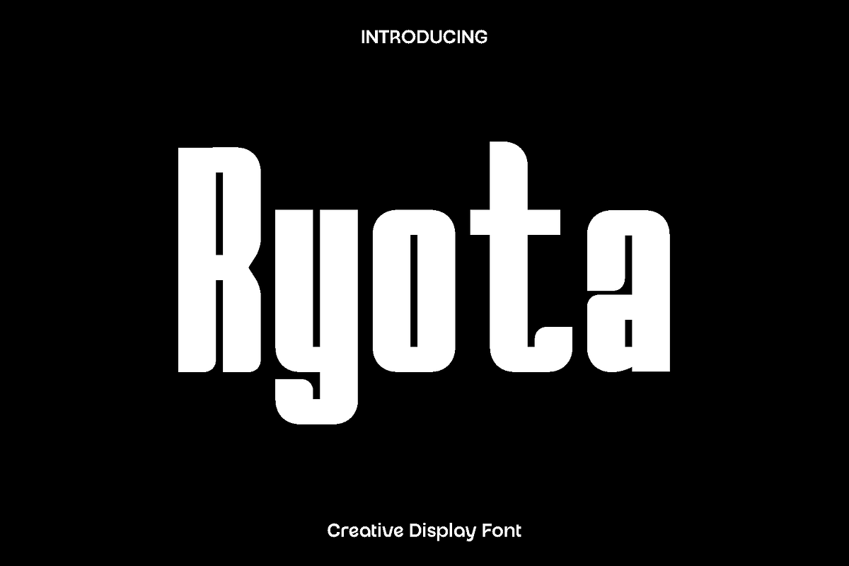 Ryota - Creative Display Font, a Sans Serif Font by Luna Shop (Photo 1 of 5)