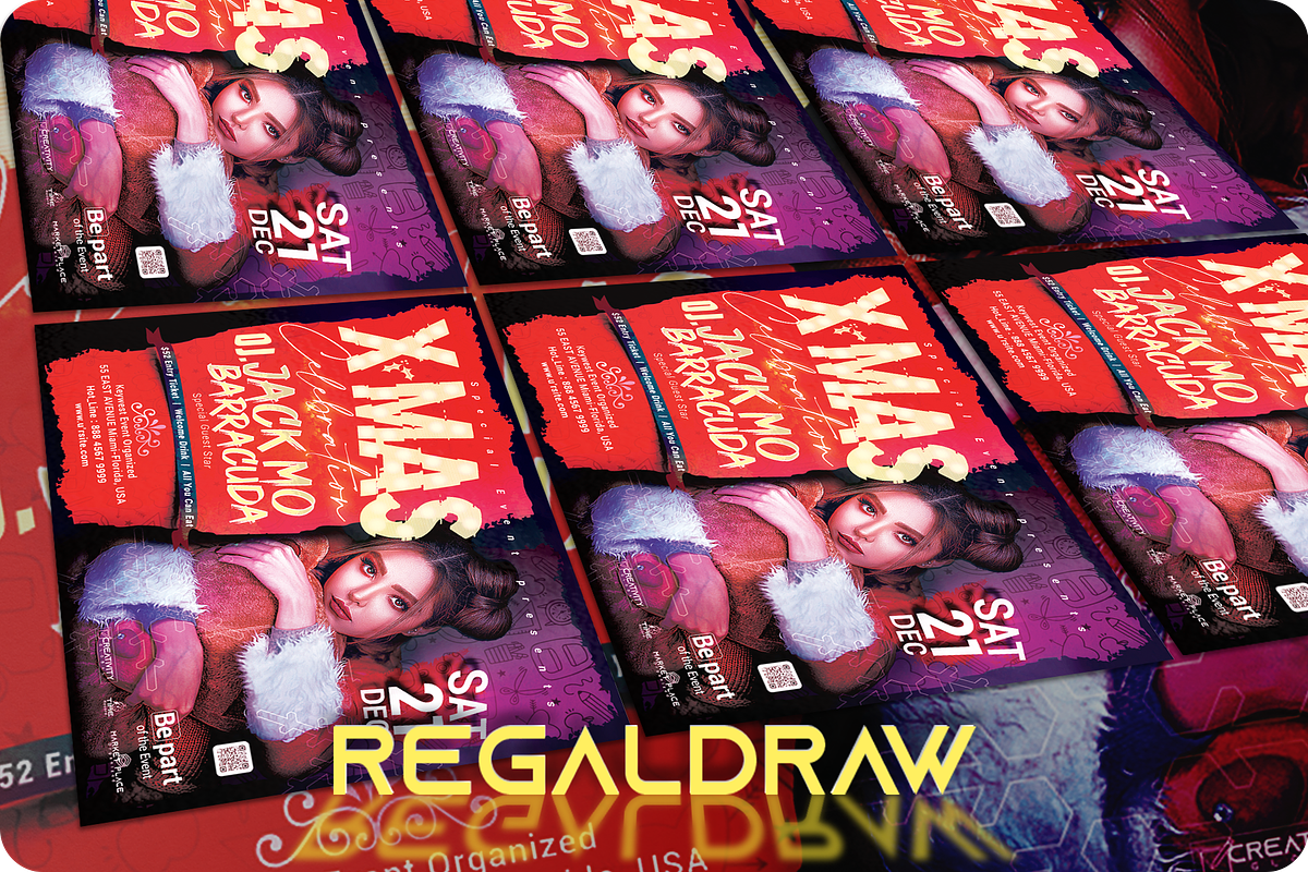 Christmas Event Flyer, a Flyer Template by regalDRAW (Photo 2 of 2)