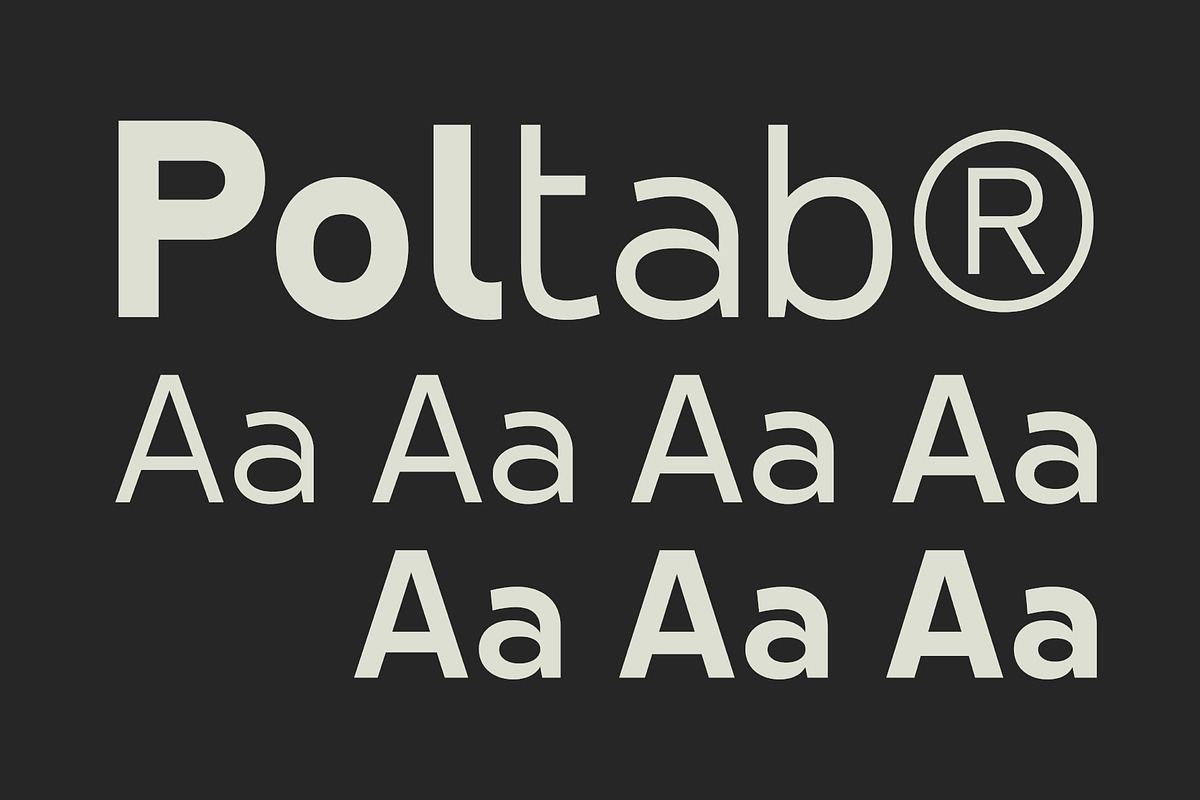 Poltab Font, a Sans Serif Font by Glyphminds Studios (Photo 9 of 11)