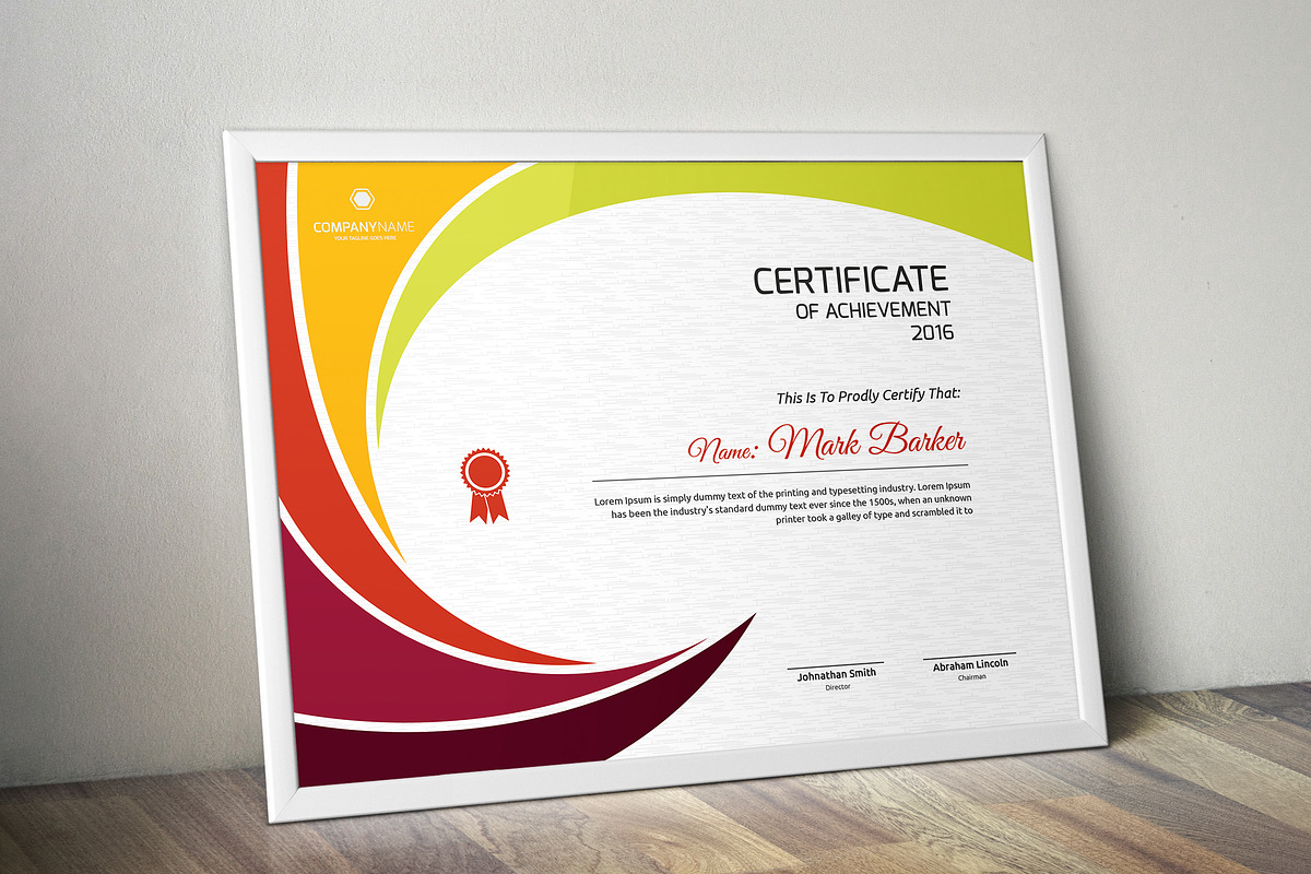 Certificate Word | PSD | AI, a Stationery Template by Curve Design (Photo 5 of 6)