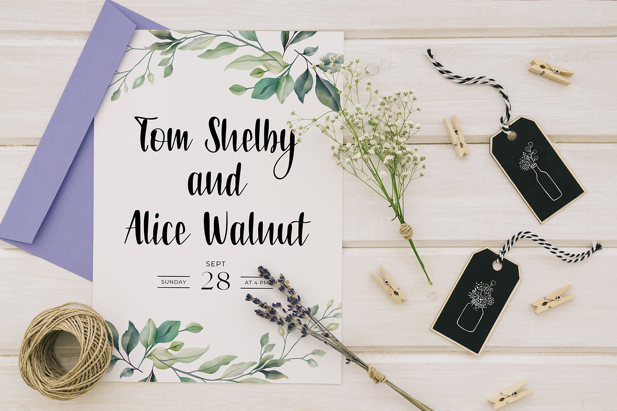 Flanela Monicha, a Script Font by Essentials Studio (Photo 6 of 8)