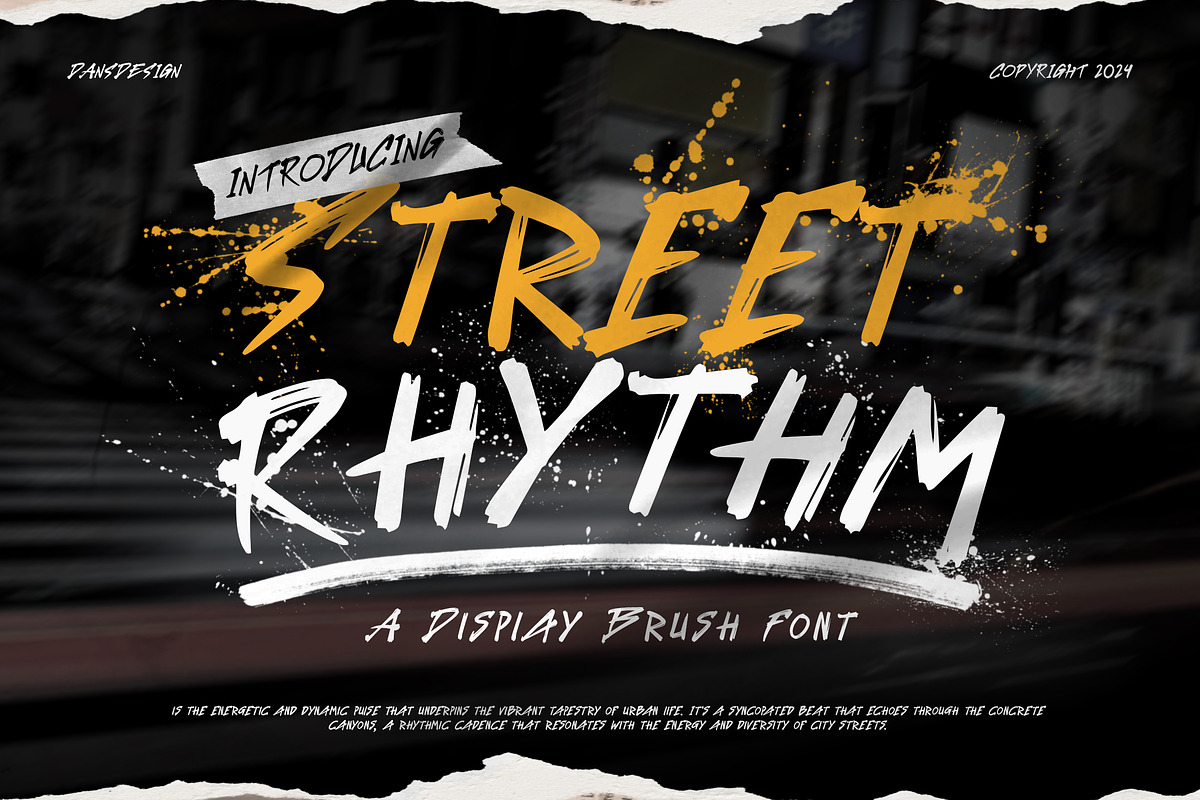 Street Rhythm Marker Graffiti Y2k Di, a Blackletter Font by dansdesign (Photo 1 of 9)