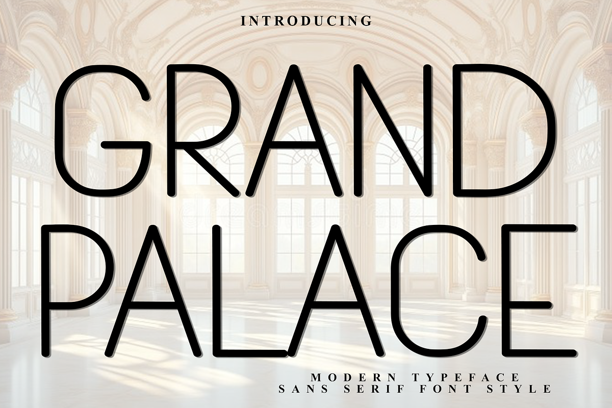 Grand Palace, a Sans Serif Font by FreshTypeINK (Photo 1 of 8)
