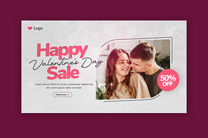 Valentine's Day Web Banner, a Social Media Template by Saman Osama