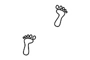 Footprint icon, an Outline Icon by Sumberpangan (Thumbnail 2 of 3)