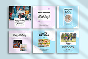 Happy Birthday Instagram Canva Post, a Social Media Template by Snapybiz (Thumbnail 2 of 10)