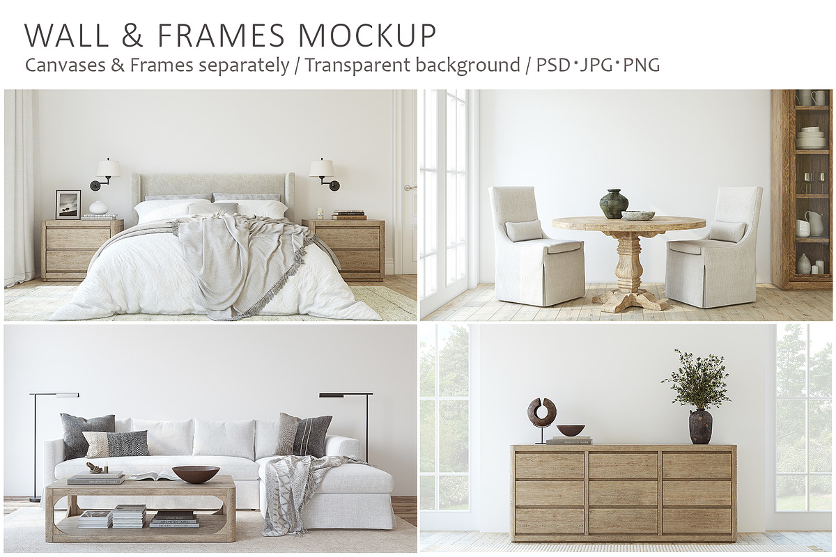 CALIFORNIA HOME Wall&Frame Mockup, a Print Template by MyHomeMockups (Photo 1 of 11)