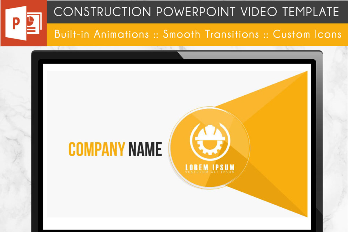 Construction PowerPoint Template, a Presentation Template by Kathy Green Design (Photo 2 of 5)