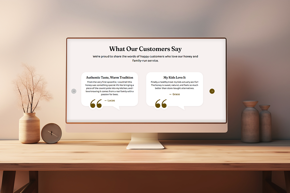 Beekeeper & Honey Webshop Template, a Wix Template by Kitteeh (Photo 18 of 20)