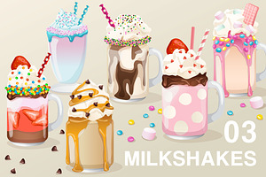 Set of Fancy Milkshakes03