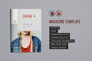 Indesign Magazine Template #7
