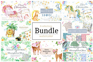 Sale! Watercolor Bundle Cute Baby!