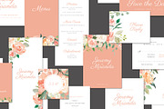 Modern Floral Wedding Suite, an Invitation Template by Prixel Creative (Thumbnail 1 of 5)