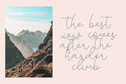 Mountain, a Script Font by Katie Holland (Thumbnail 2 of 7)