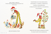 Santa In Farmhouse PNGs, a Seasonal Illustration by Markicha Art (Thumbnail 2 of 5)