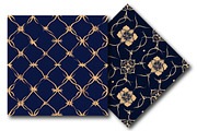 Luxury Navy Blue Pattern, an Illustration by DreamPrint404 (Thumbnail 2 of 5)
